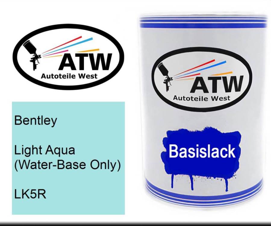 Bentley, Light Aqua (Water-Base Only), LK5R: 500ml Lackdose, von ATW Autoteile West.